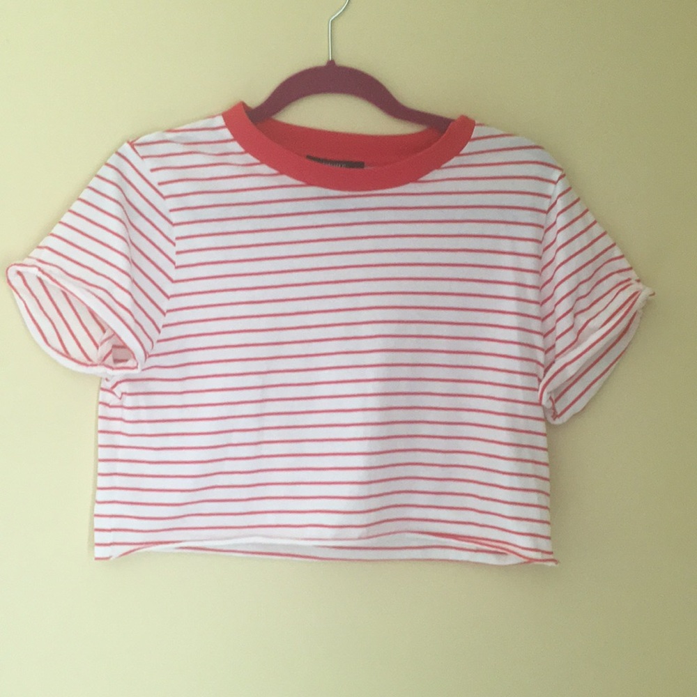 Striped crop top